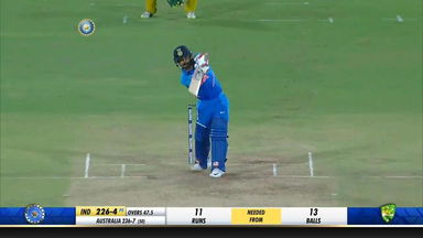 IND vs AUS 2019, 1st ODI: Kedar Jadhav Six