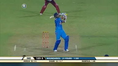 1ST ODI: IND vs WI – Mohammed Shami Six