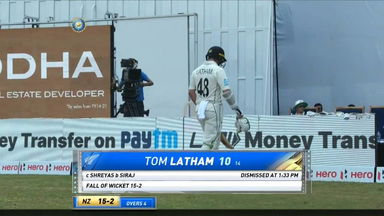 IND vs NZ 2021, 2nd Test, Day 2: Tom Latham Wicket