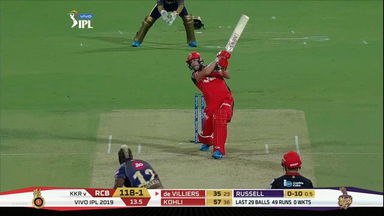 M17: RCB vs KKR – AB de Villiers Six