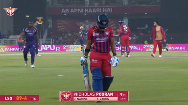 IPL 2026 M38: LSG vs KKR - Nicholas Pooran Wicket