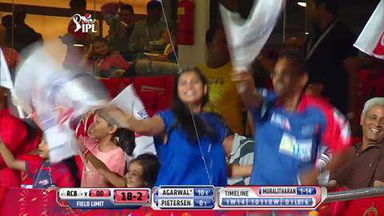 M38: RCB vs DD –  Mayank Agarwal Six