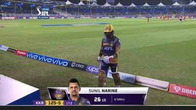 Eliminator: RCB vs KKR – Sunil Narine Wicket
