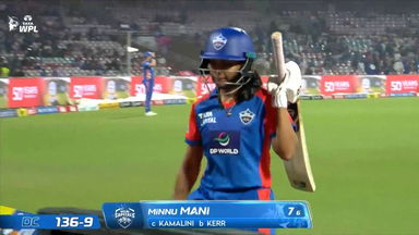 Wicket: Match 3, Mumbai Indians vs Delhi Capitals, WPL 2026: Minnu Mani Wicket