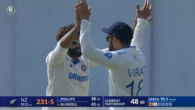IND vs NZ 2024, 2nd Test: New Zealand 2nd Innings Fall of Wickets