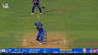 IPL 2025 M12: MI vs KKR - Suryakumar Yadav Six