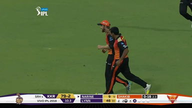M010: KKR vs SRH – Fall of Wickets
