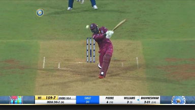 IND vs WI 2019, 3rd T20I: Kesrick Williams Six