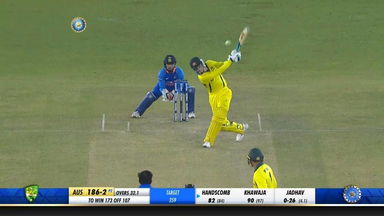 IND vs AUS 2019, 4th ODI: Peter Handscomb Six