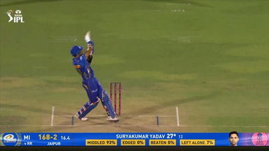 IPL 2025 M50: RR vs MI - Suryakumar Yadav Six