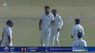 Ranji Trophy 2025-26 SF2, Bengal vs J & K: J & K 2nd Innings Fall of Wickets