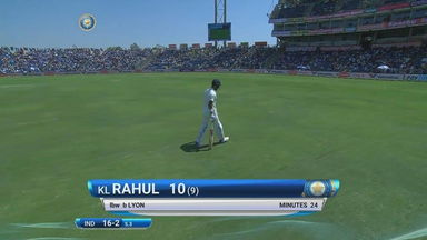 IND vs AUS 2017 - 1st Test Day 3 : KL Rahul Wicket