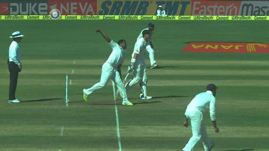 BOWLED off a NO-BALL! Warner survives