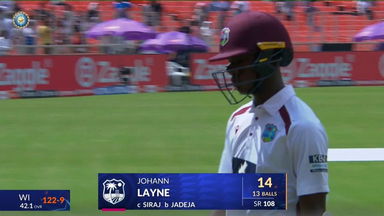 IND vs WI 2025, 1st Test: Johann Layne Wicket