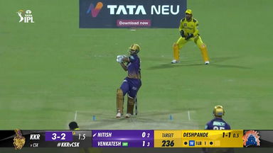 M33: KKR vs CSK – Nitish Rana Six