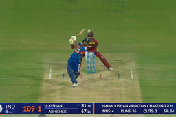 IND vs WI 2026, 3rd T20I: Ishan Kishan Six