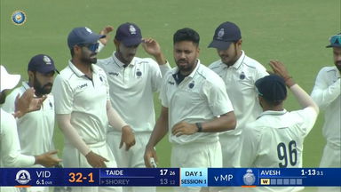 Ranji Trophy 2023/24, Vidarbha vs Madhya Pradesh, SF 1: Avesh Khan's brilliant spell of 4/49