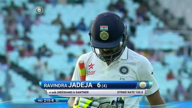 India VS NZ 2016, 2nd Test day 3 - Ravindra Jadeja Wicket