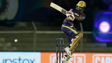 Nitish Rana's handy contribution of 54(36)