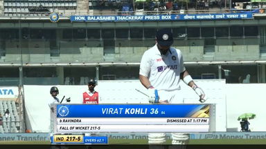 IND vs NZ 2021, 2nd Test, Day 3: Virat Kohli Wicket