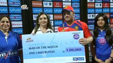 M9: MI vs GL – Man Of The Match – Aaron Finch