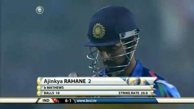 5TH ODI: IND vs SL – Ajinkya Rahane Wicket