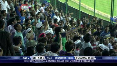 M22: MI vs T&T –  Rohit Sharma Six