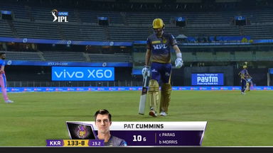 M18: RR vs KKR – Pat Cummins Wicket