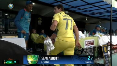 IND vs AUS 2023-24, 1ST ODI: Sean Abbott Wicket