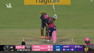 M56: KKR vs RR – Sanju Samson Six
