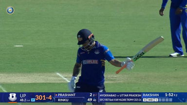 Vijay Hazare Trophy 2025-26, Hyderabad vs Uttar Pradesh: Captain Rinku Singh provides final flourish with 67(48)
