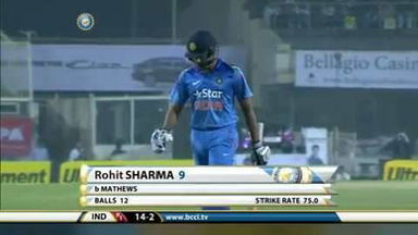 5TH ODI: IND vs SL – Rohit Sharma Wicket