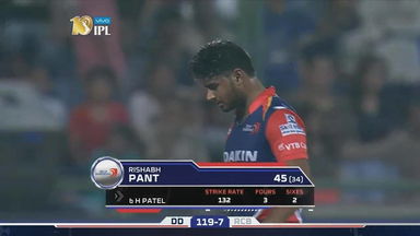 M56: DD vs RCB – Rishabh Pant Wicket