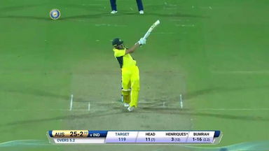 IND vs AUS 2017, 2nd T20I: Moises Henriques Six