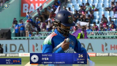 IND vs AFG 2026, 2nd ODI: Shreyas Iyer Wicket