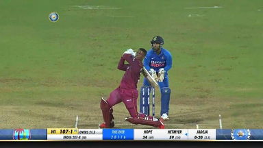 IND vs WI 2019, 1st ODI: Shimron Hetmyer Six
