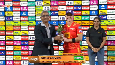 TATA WPL Green Dot Balls of the Match: Match 19, Gujarat Giants vs Mumbai Indians, WPL 2026: Sophie Devine