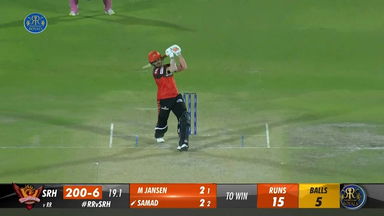 M52: RR vs SRH – Abdul Samad Six