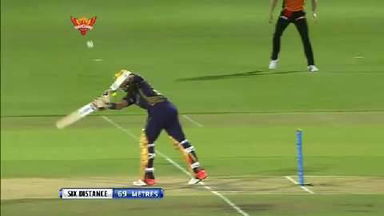 M19: SRH vs KKR – Robin Uthappa Six