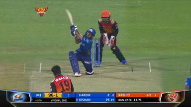M55: SRH vs MI – Ishan Kishan Six