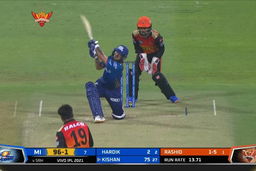 M55: SRH vs MI – Ishan Kishan Six