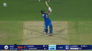 IND vs WI 2026, 3rd ODI: KL Rahul Six