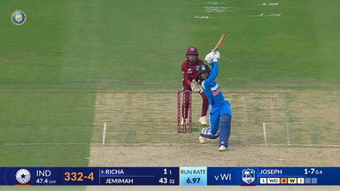 IND-W vs WI-W 2024, 2nd ODI: Jemimah Rodrigues Six