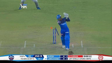 M13: KXIP vs DC – Sandeep Lamichhane Wicket