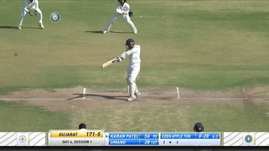 Karan Patel's valiant second-innings 81 against Kerala