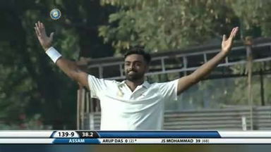 Ranji Trophy SF 2015-16: Saurashtra vs Assam - Assam 2nd Innings - Jaydev Unadkat's 5-wicket haul