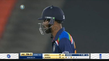 IND vs ENG 2021, 3rd T20I : Hardik Pandya Wicket
