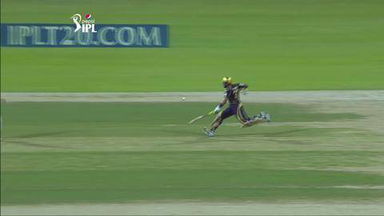 M15: KKR vs KXIP – Robin Uthappa Wicket