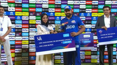 M16: DC vs MI – Visit Saudi Beyond the Boundaries Longest 6 of the Match – Rohit Sharma