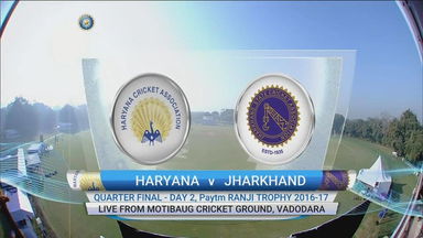 Ranji Trophy QF 4  2016-17:  Haryana  vs Jharkhand - Haryana 1st Innings Highlights